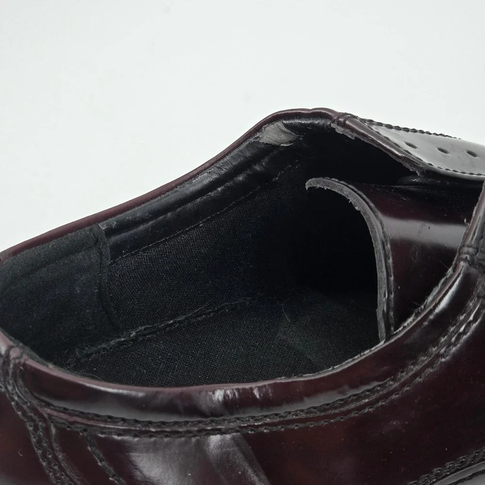 Bostonian Duralite Cap Toe Oxfords Mens 13M Burgundy Leather Dress Shoes‎ NWT